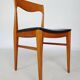 Serie de 6 chaises scandinaves