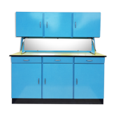 Buffet Formica blue and yellow years 60