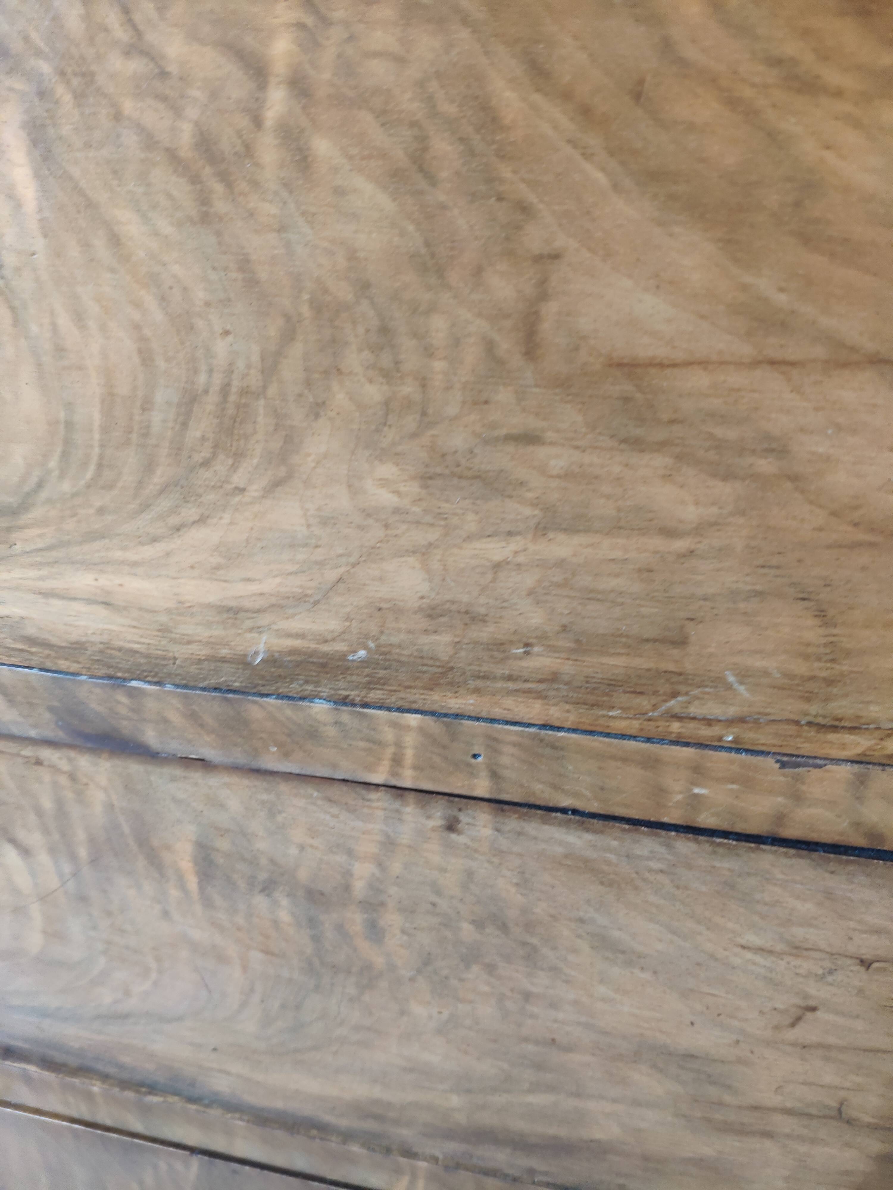 Secretary style Louis Philippe in walnut bramble