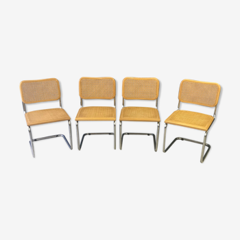 Série de 4 chaises B32 par Marcel Breuer