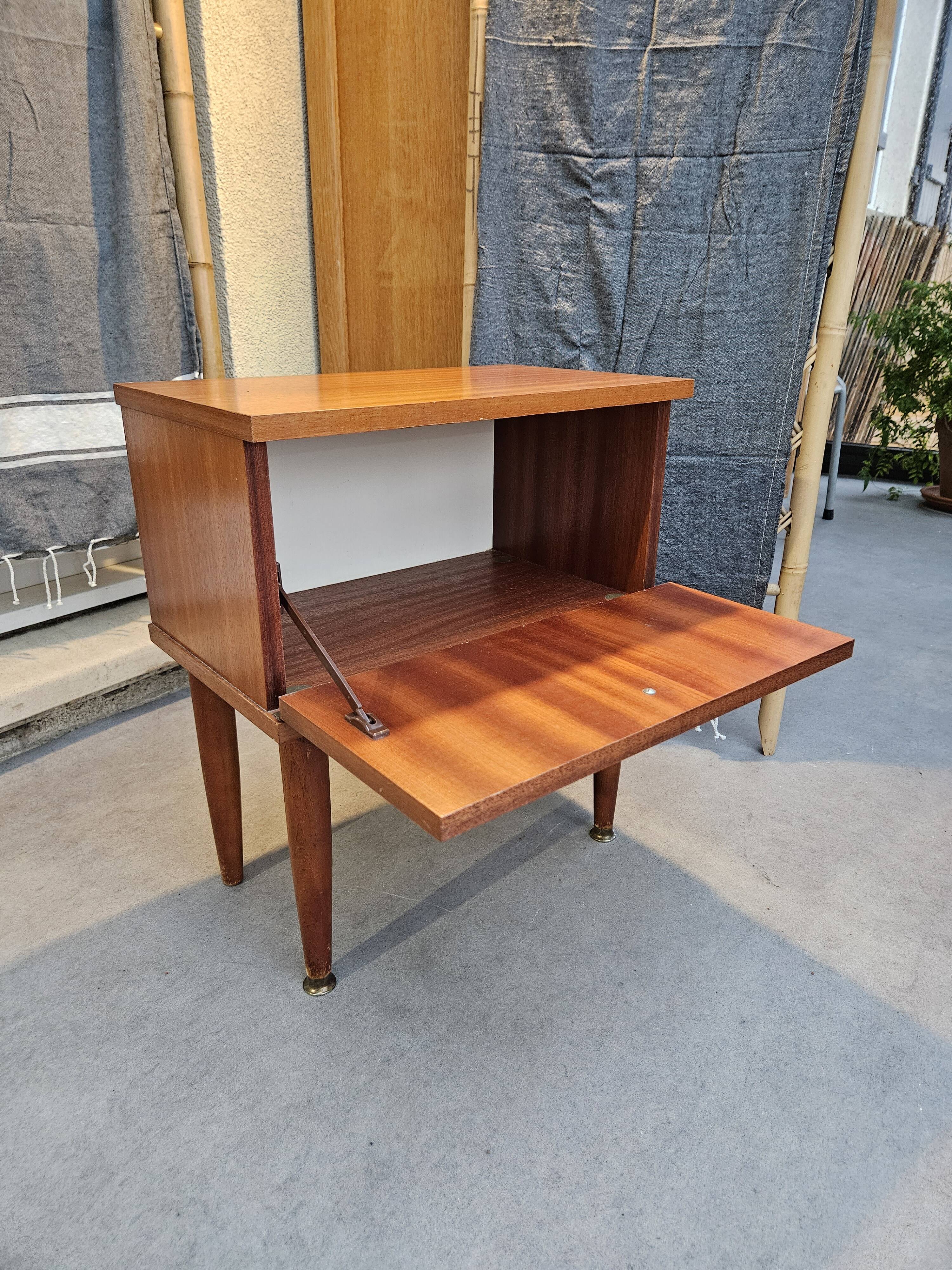 Scandinavian style bedside table 1960