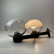 Pair of Murano Exterior Wall Lamps att. To Vistosi, Italy, 1970-80s
