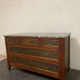 Chest of drawers Louis XVI XIX marble