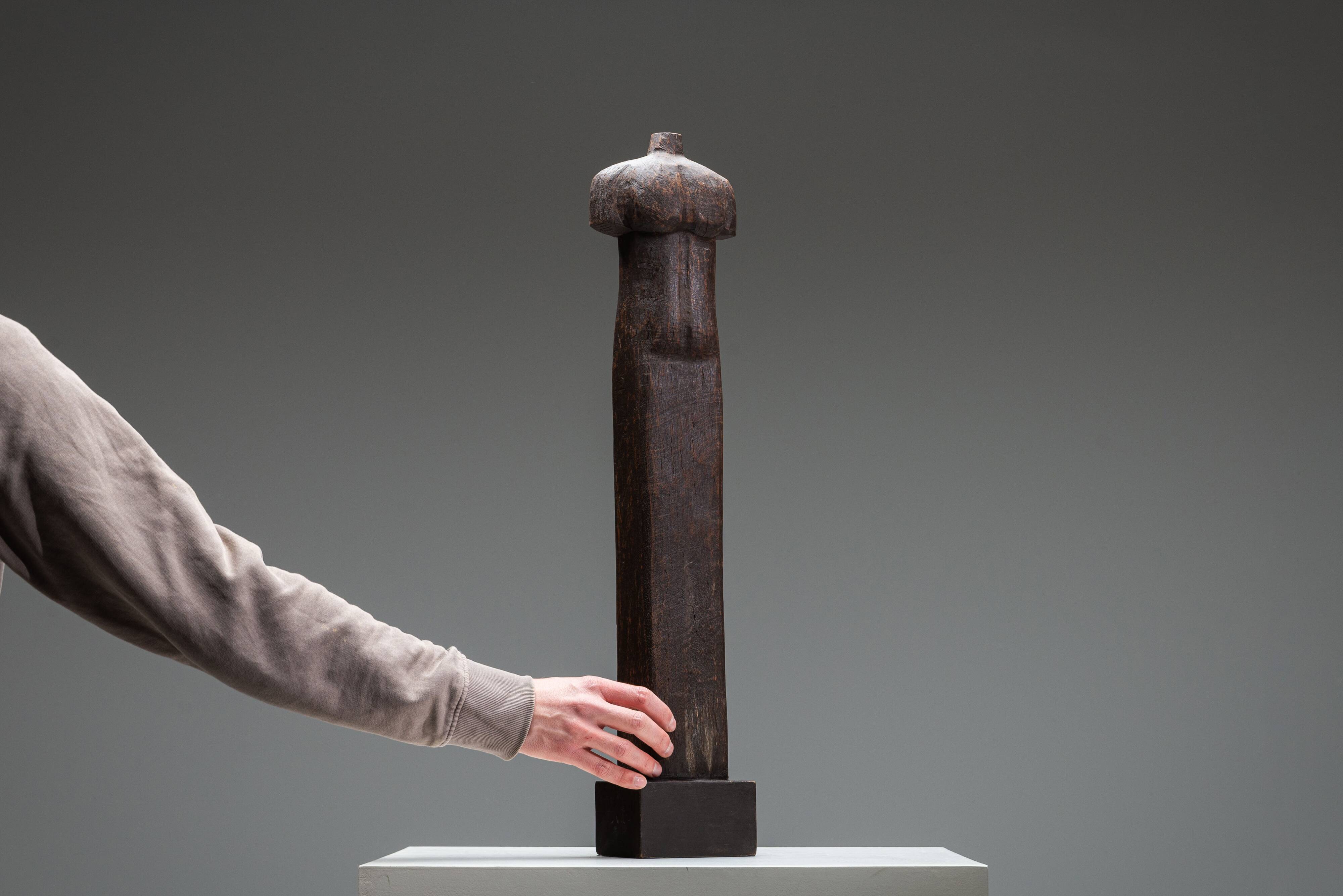 Abstract solid wood torso