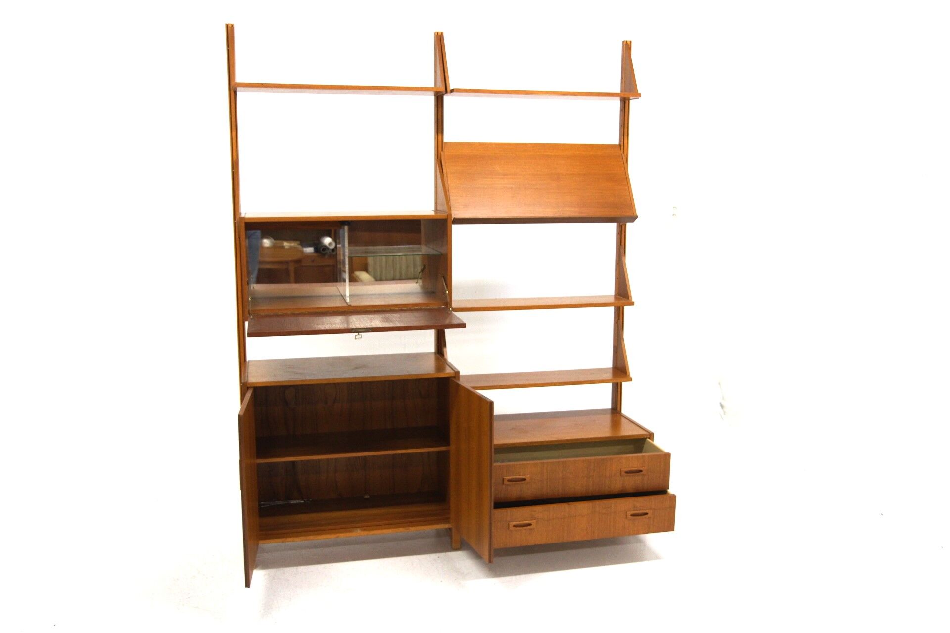 Teak "system" library, Denmark, 1960