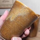 Set of 4 Digoin stoneware glasses