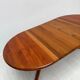 1970s vintage Danish round teak extendable dining table by Langeskov Møbelfabrik