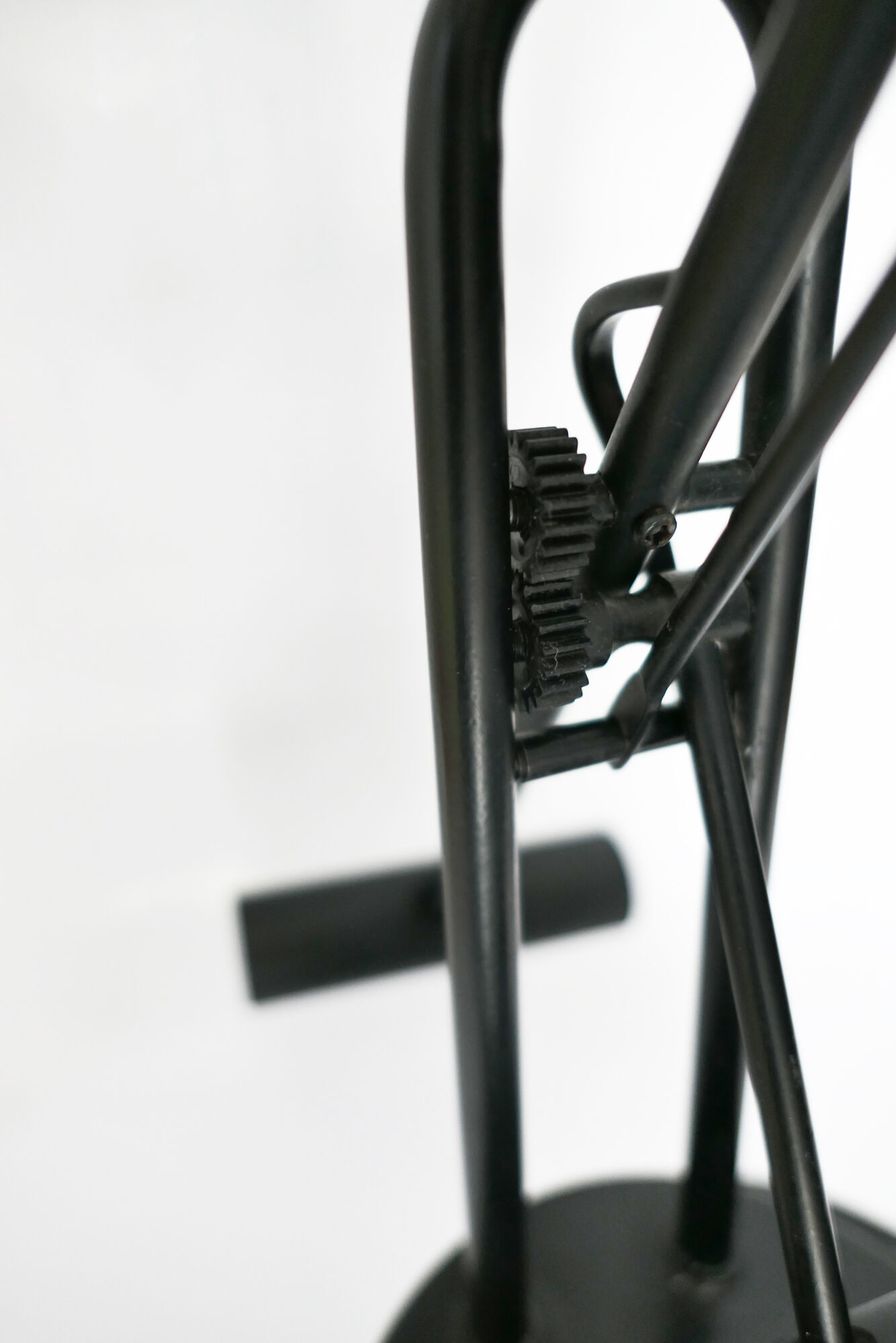 Articulated desk lamp with balance wheel 1980's by Stilplast Italy