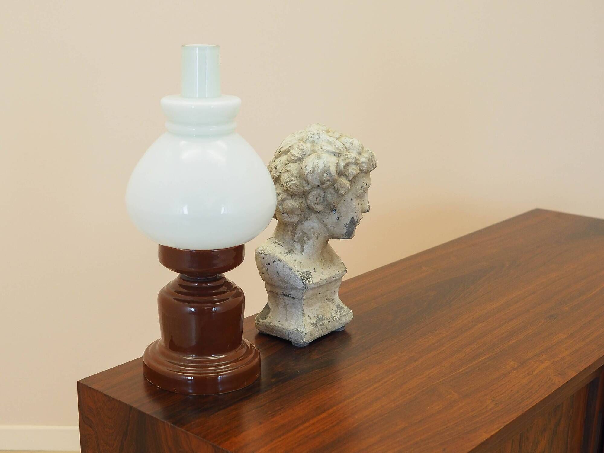 Ceramic lamp, polish design, 1977, manufactured by dzpe polam mysłakowice