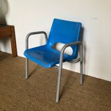 Vintage blue school chair