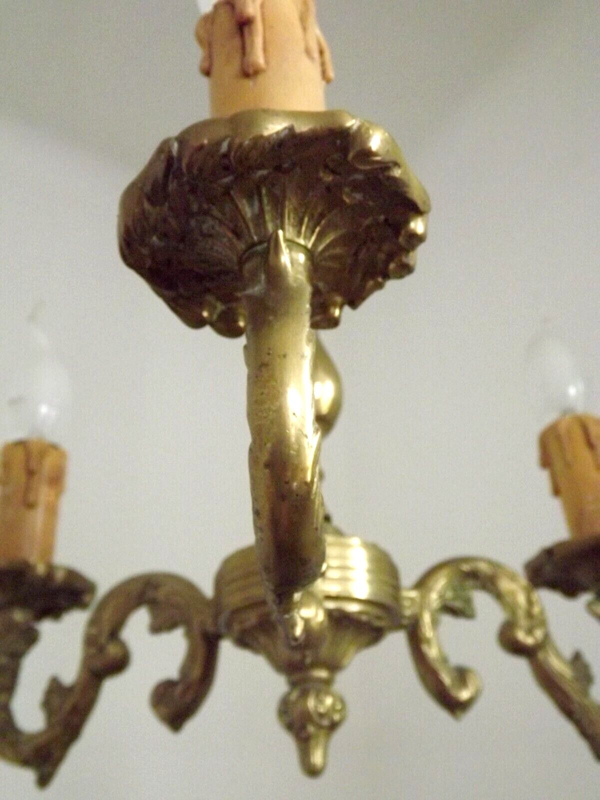 Bronze 3 light chandelier