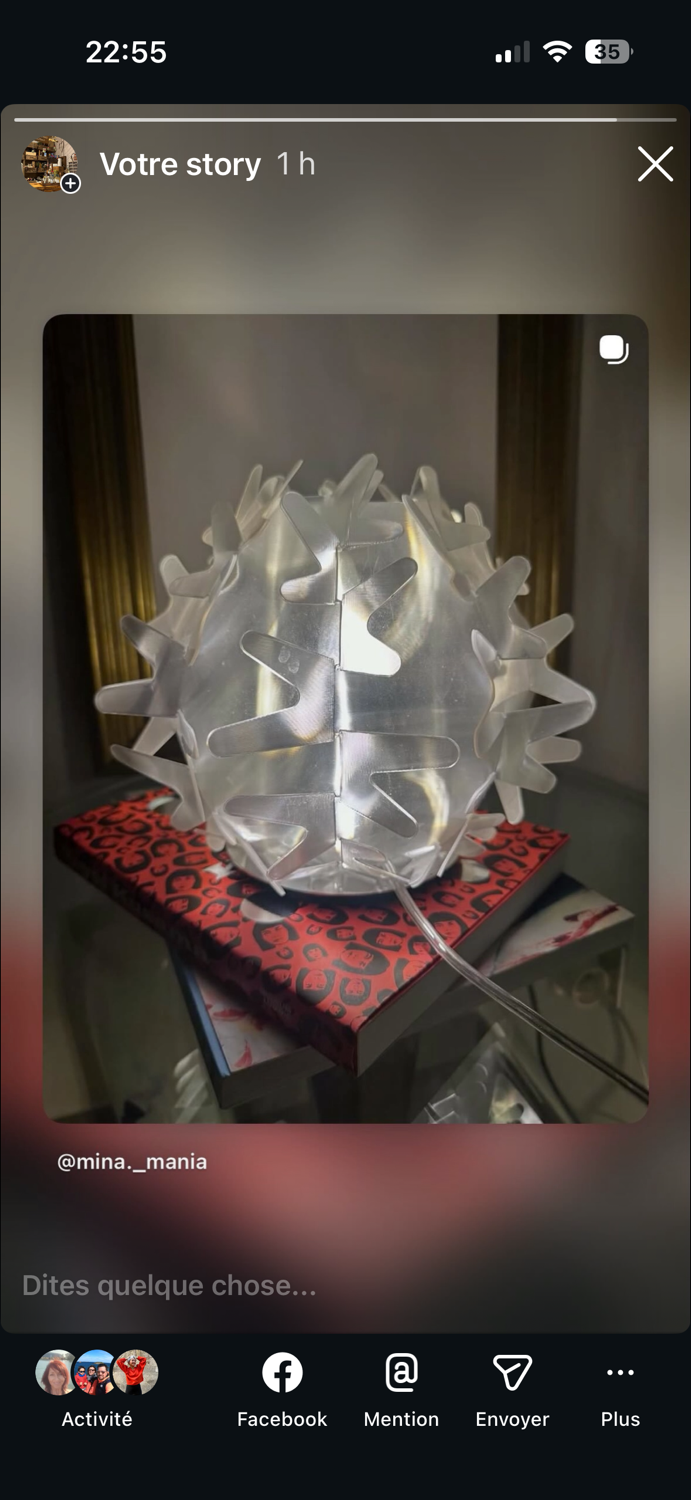 SLAMP Cactus XS lamp, prism, Italian design 2013