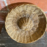 Old Basket Rising Bread Dough Wicker Braided Vintage