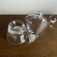 Scandinavian modernist carafe in Bauhaus crystal 1970s