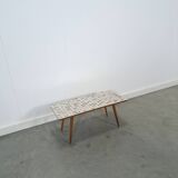 Formica bijzettafel Opal met houten poten, plantentafel