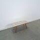 Table d'appoint en formica Opal avec pieds en bois, table à plantes