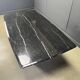 Vintage black marble dining table, 1970s