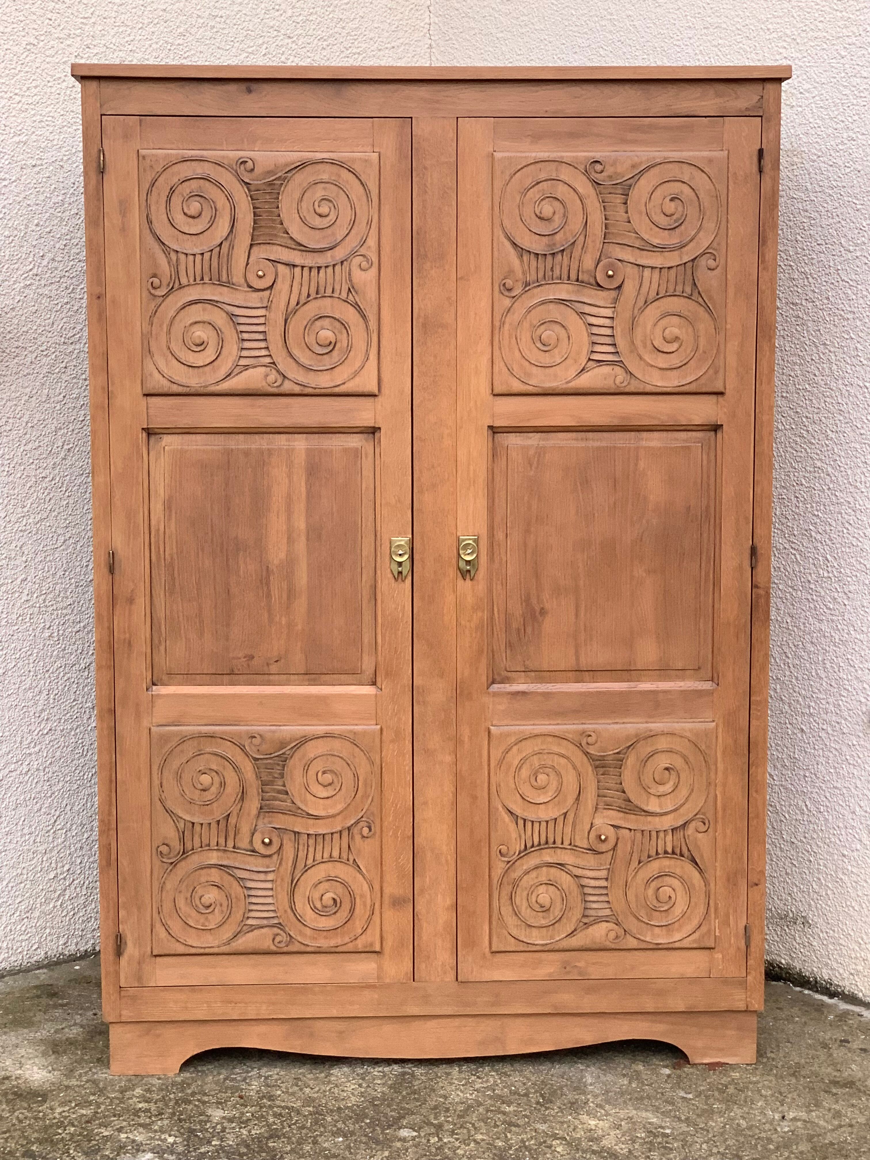 Vintage cabinet 1950 solid oak