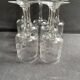 7 ½ crystal guilloche wine glasses – Art Nouveau