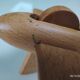 Vintage twin-engine aircraft in solid beech - Moulin Roty (1990s)