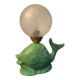 Lampe vintage poisson en céramique années 70