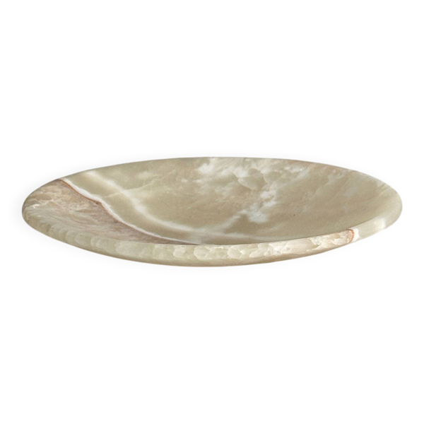 Coupelle en pierre naturelle veinée crème