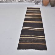 Tapis Kilim à rayures anatoliennes vintage sku3880