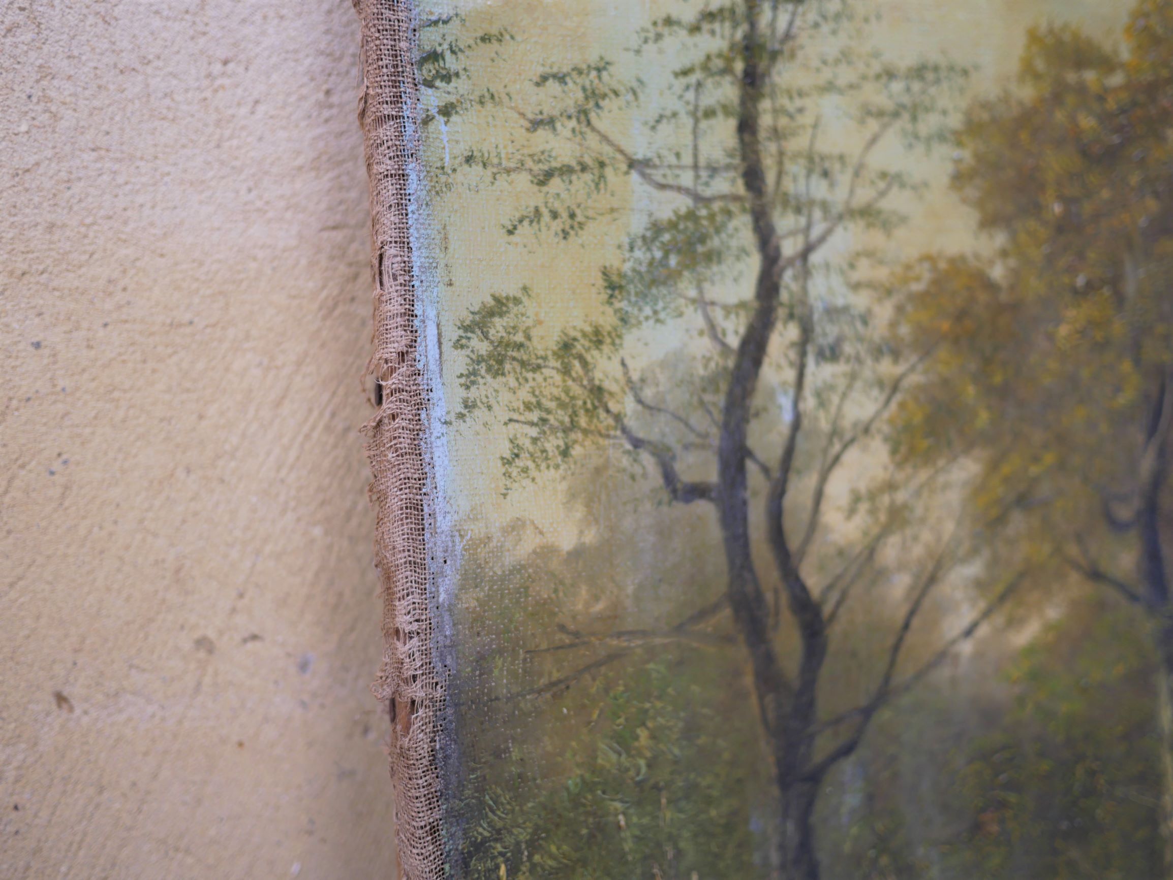 Ancient Landscape Painting, Painting on Canvas