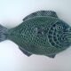 Vintage dish, slurry, fish-shaped