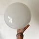 Plafonnier verre opalin vintage 30cm