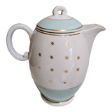 Jug teapot iron earth porcelain Lunéville water green