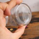 Antique glass bottle engraved and silver-plated metal – Gallia hallmark