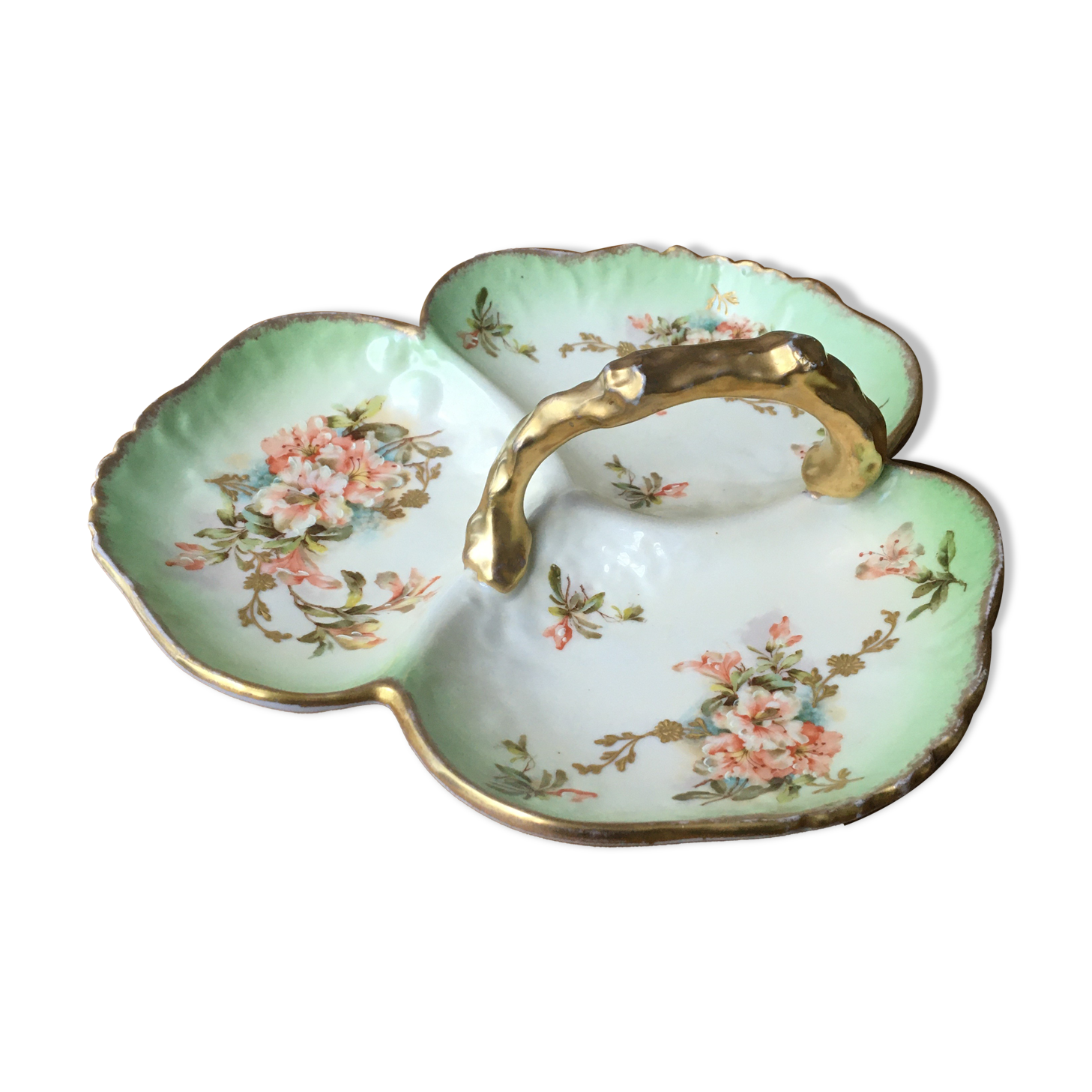 trilobed porcelain dish Limoges