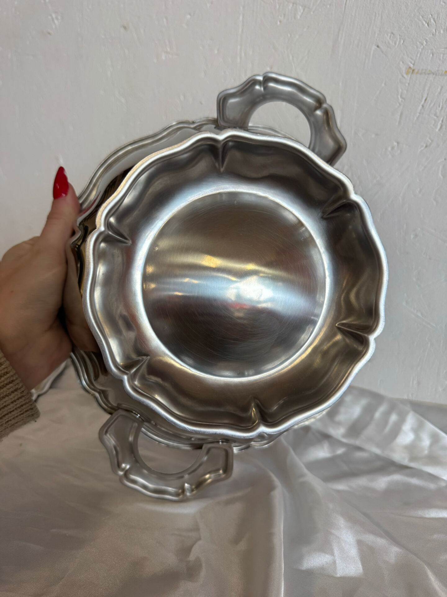 Metal soup tureen