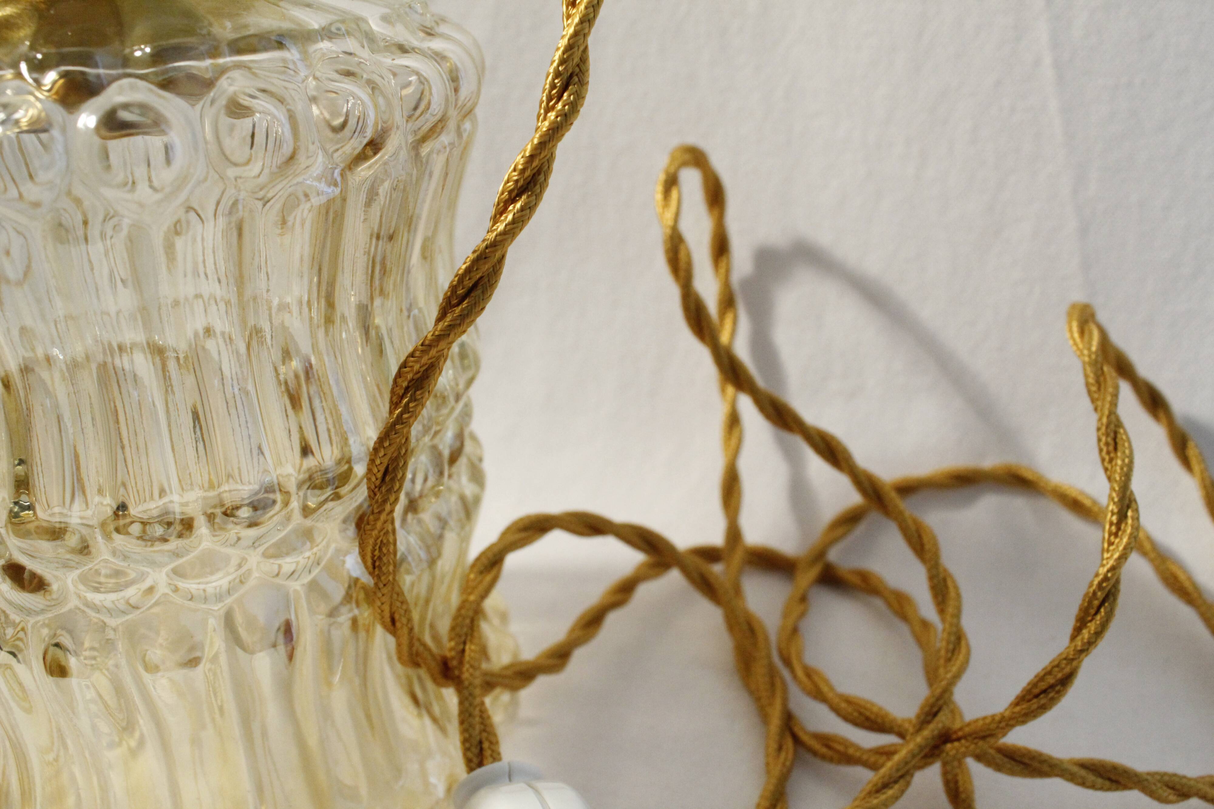 Vintage amber glass sweeper