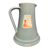 Pitcher, earthenware pitcher with headlight decoration signed Gabriella Railler