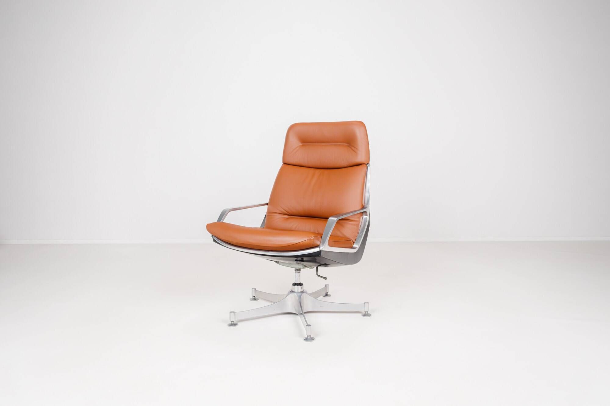 4 High Commander Office Chairs by Jorge Zalszupin - Brazil - 1980s