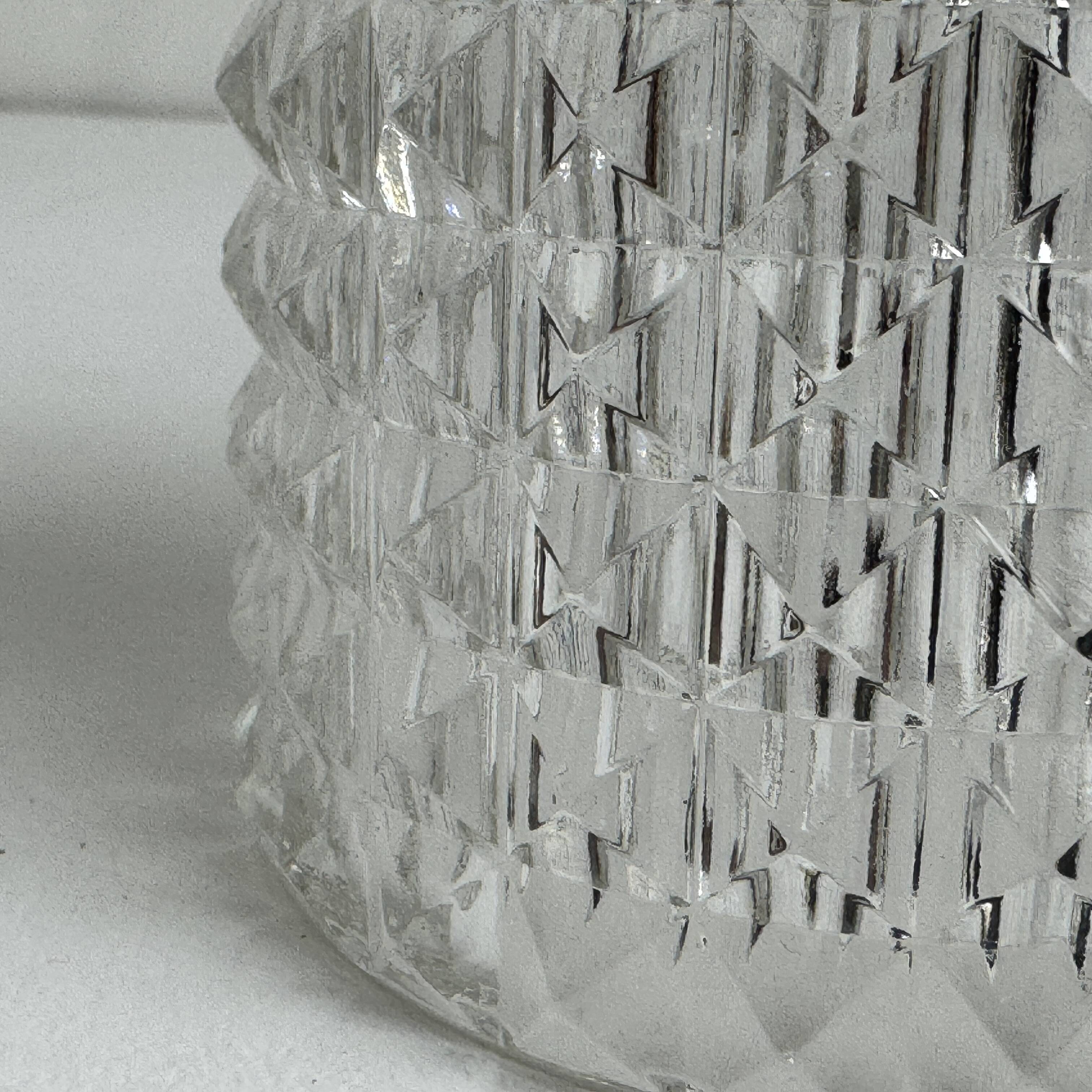 PAIR OF VINTAGE TEXTURED GLASS WALL LIGHTS