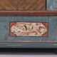 Painted Folk Art Bridal Cupboard
