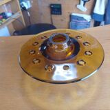 Vintage amber glass centerpiece