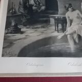 Odalisques engraving XIXth signed Luigi Crosio