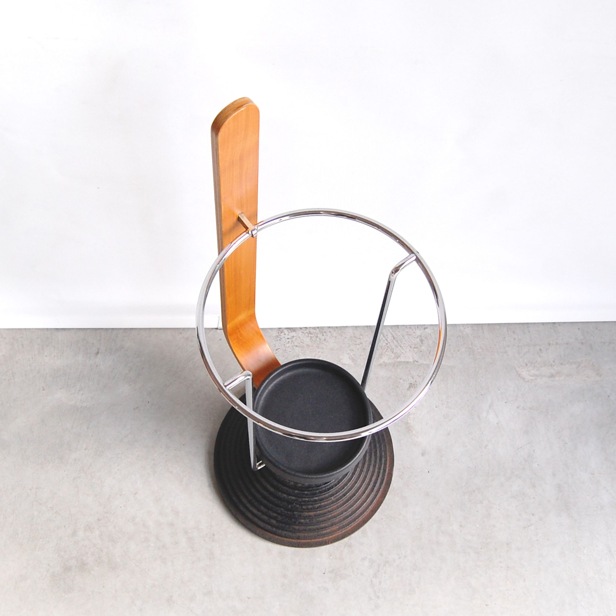 Post-modern vintage umbrella holder Origlia Italy 1980s