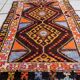 Handmade vintage Turkish Yastik rug 54cm x 80cm, 1950s