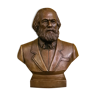 Bronze Bust of Karl Marx, Vintage