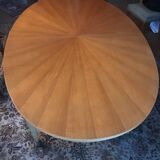 Oval wooden table