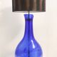 Lampe de table en verre de Murano bleu, Italie 1960-1970