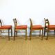4 chaises scandinave 1960