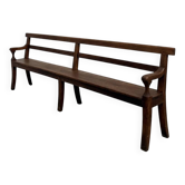 Banc de communauté en chêne massif, 1900