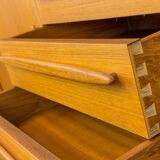 Danish Teak Sideboard with Tambour Doors from CFC Silkeborg, 1970s