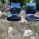 Lot de 2 chaises plexiglas vintage